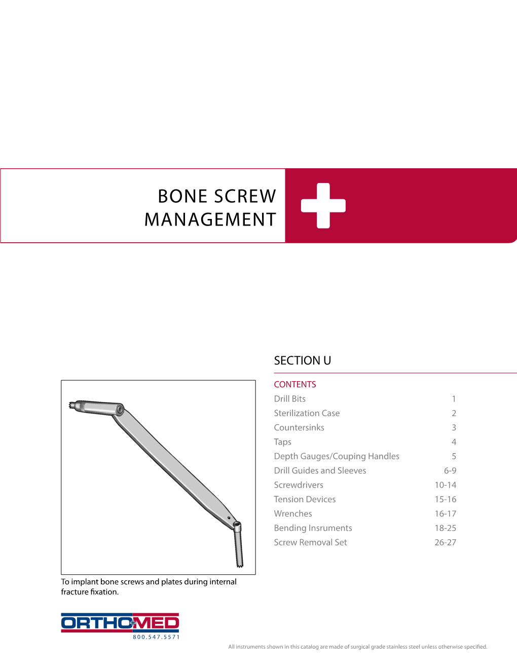 Bone Screw Management