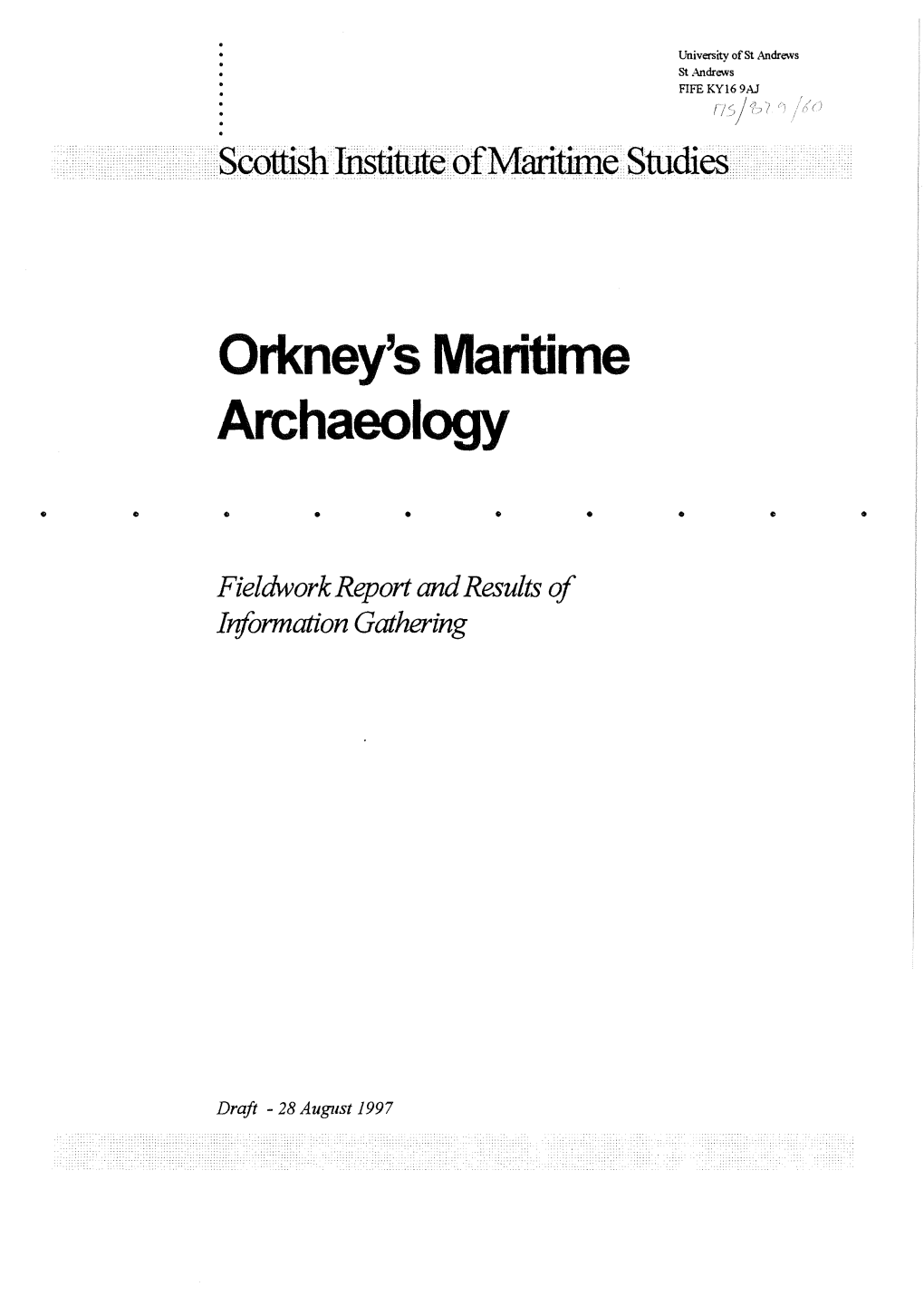 Orkney's Maritime Archaeology