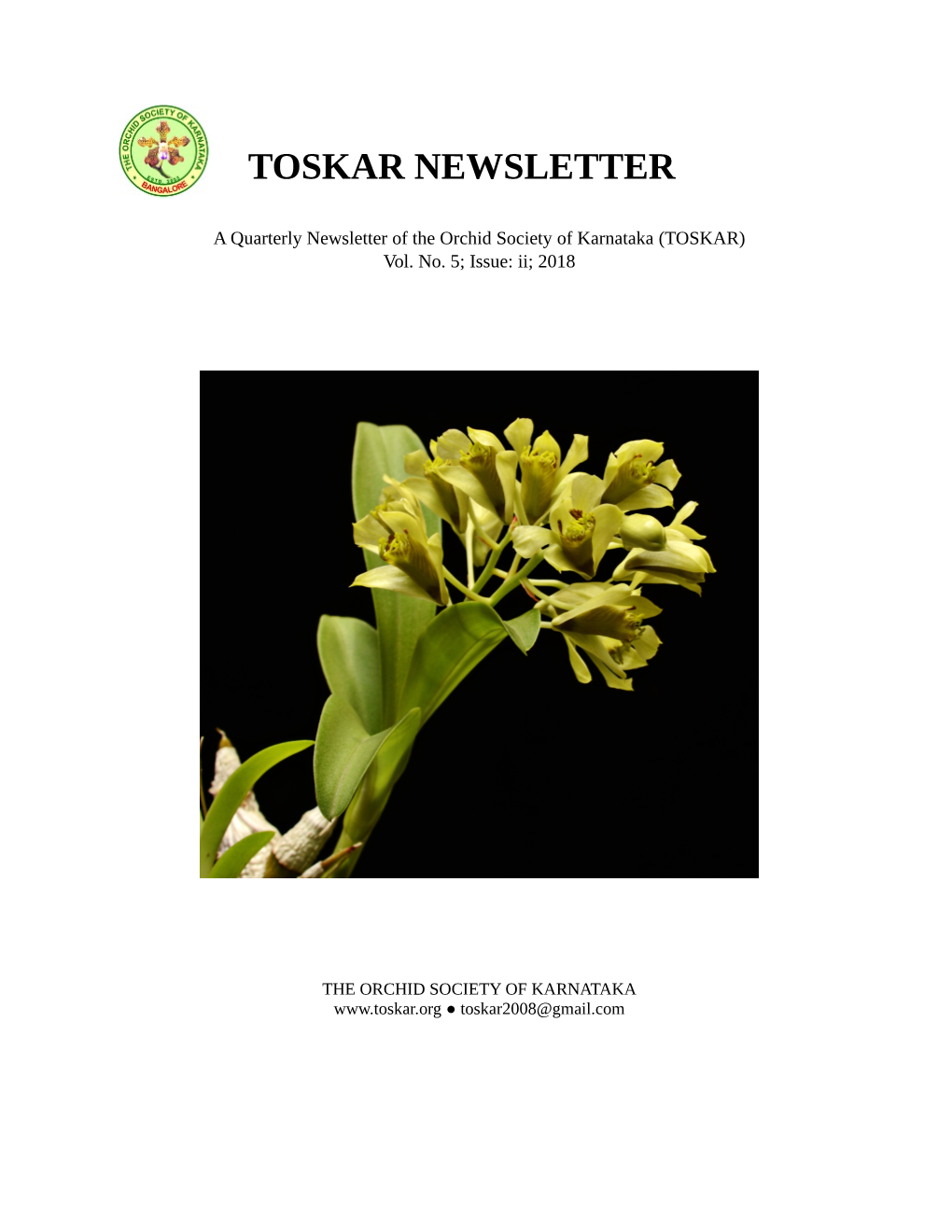 Toskar Newsletter