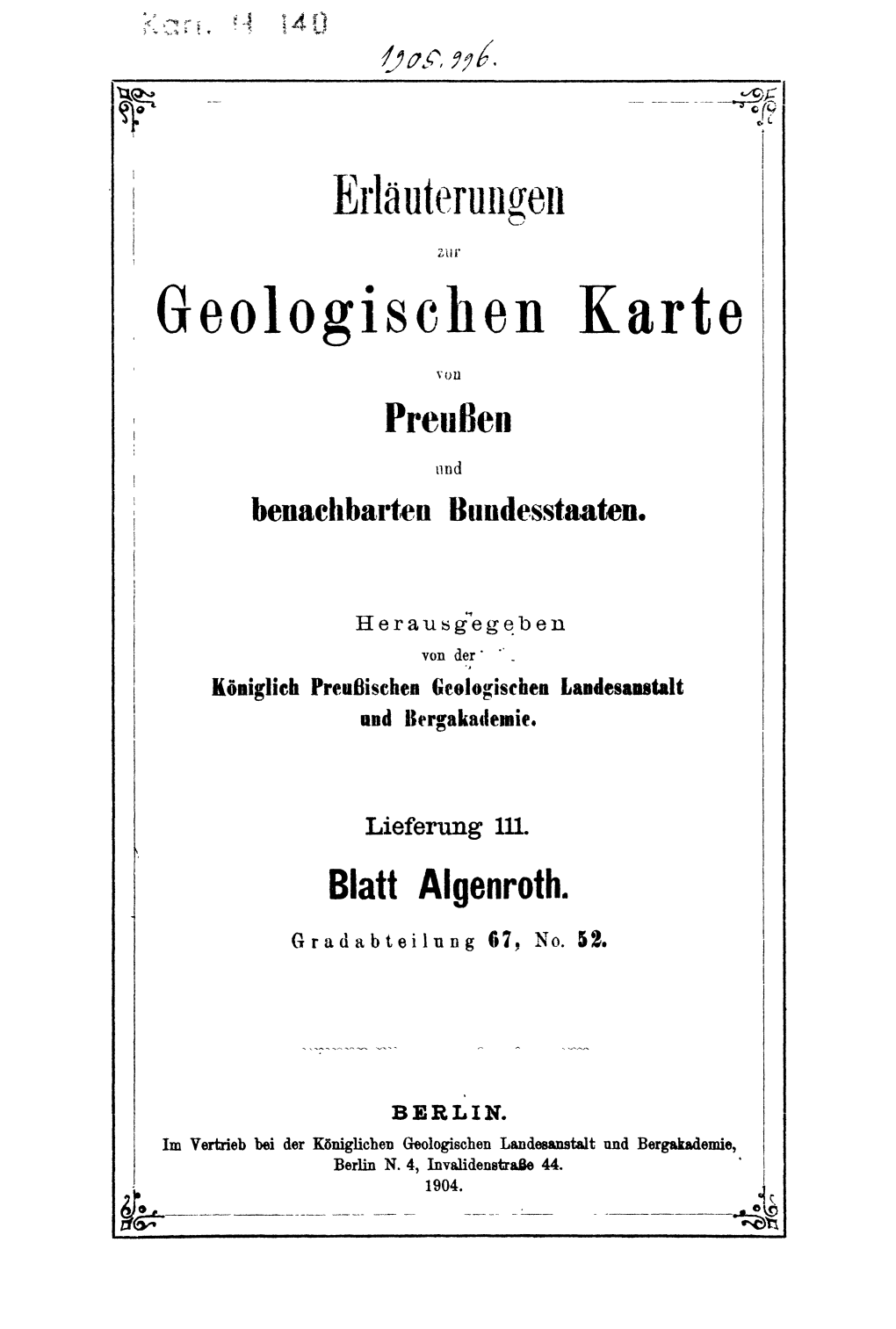 Geologischen Karte