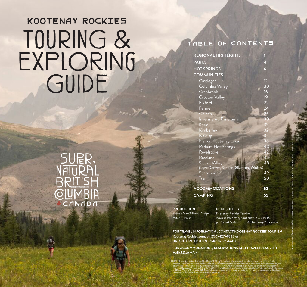 Touring & Exploring Guide