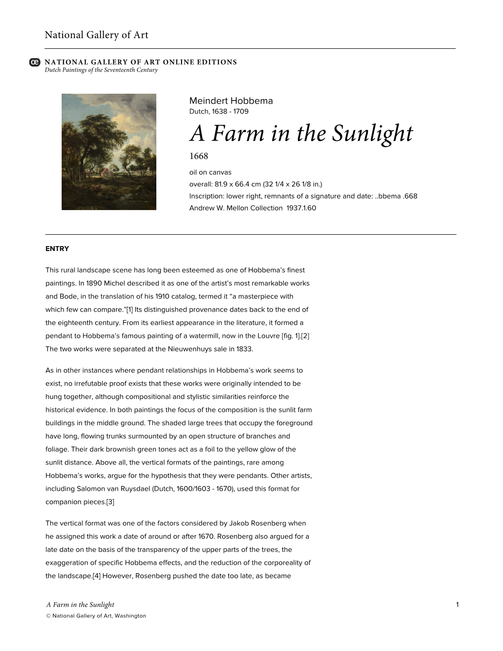 A Farm in the Sunlight