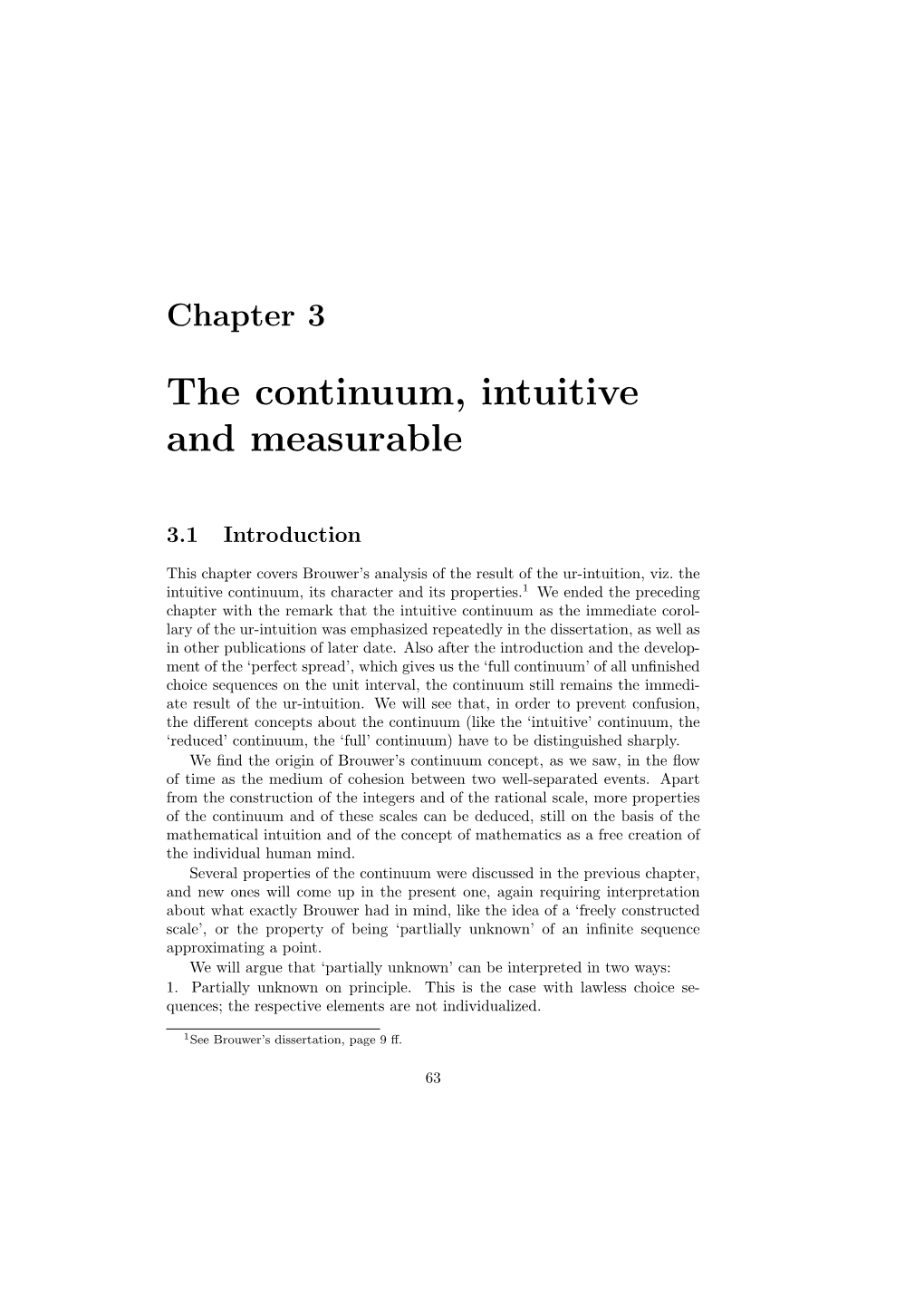 The Continuum, Intuitive and Measurable
