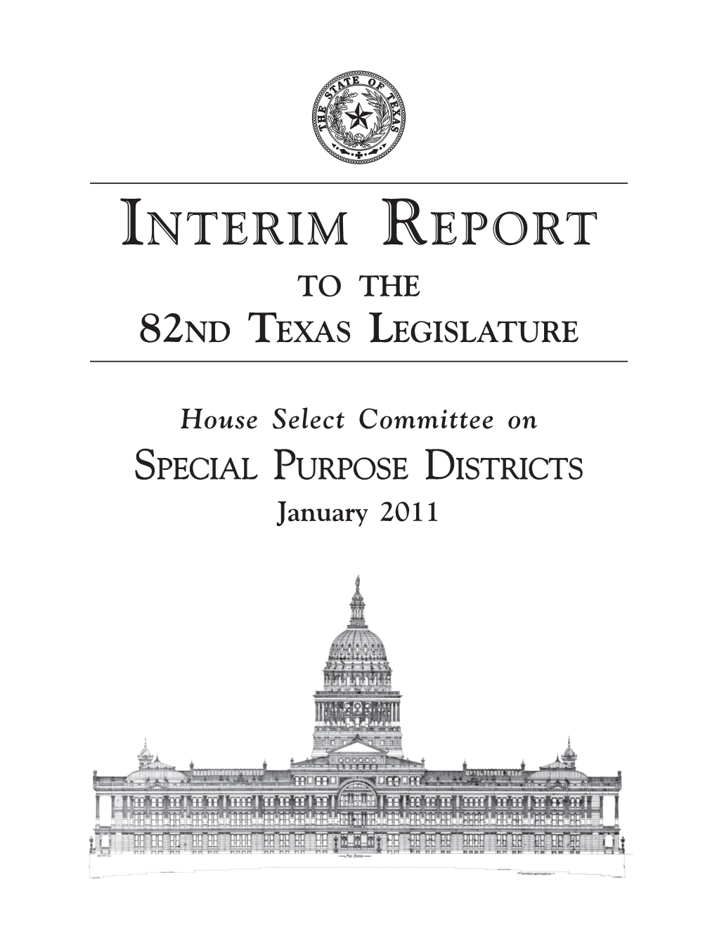 Interim Report to the 82Nd Texas Legislature