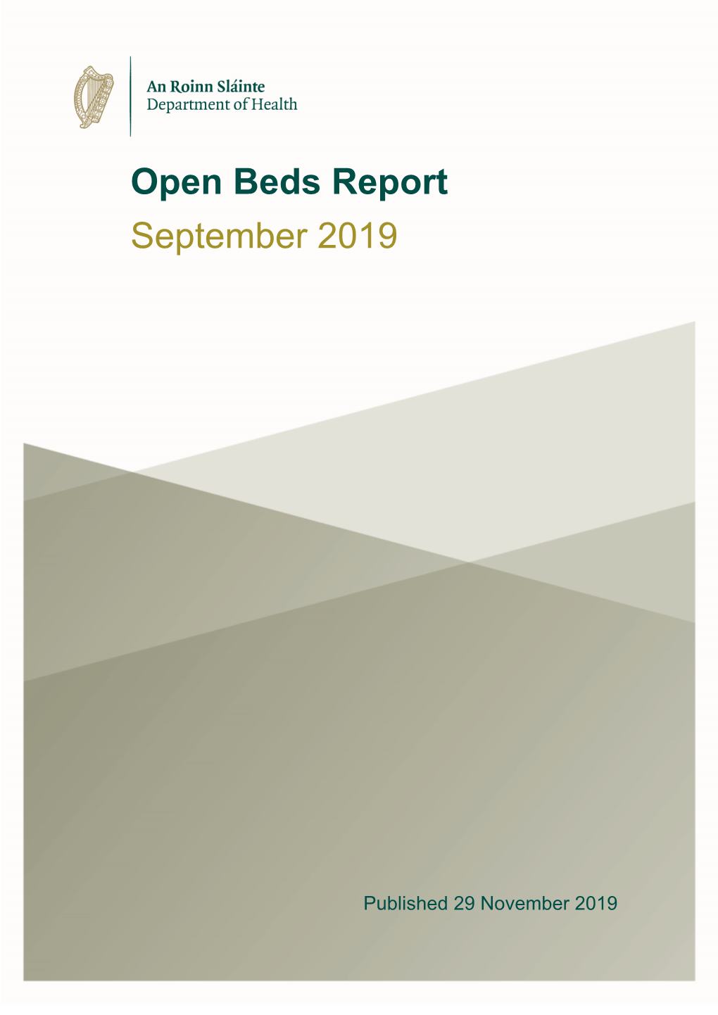 Open Beds Report September 2019