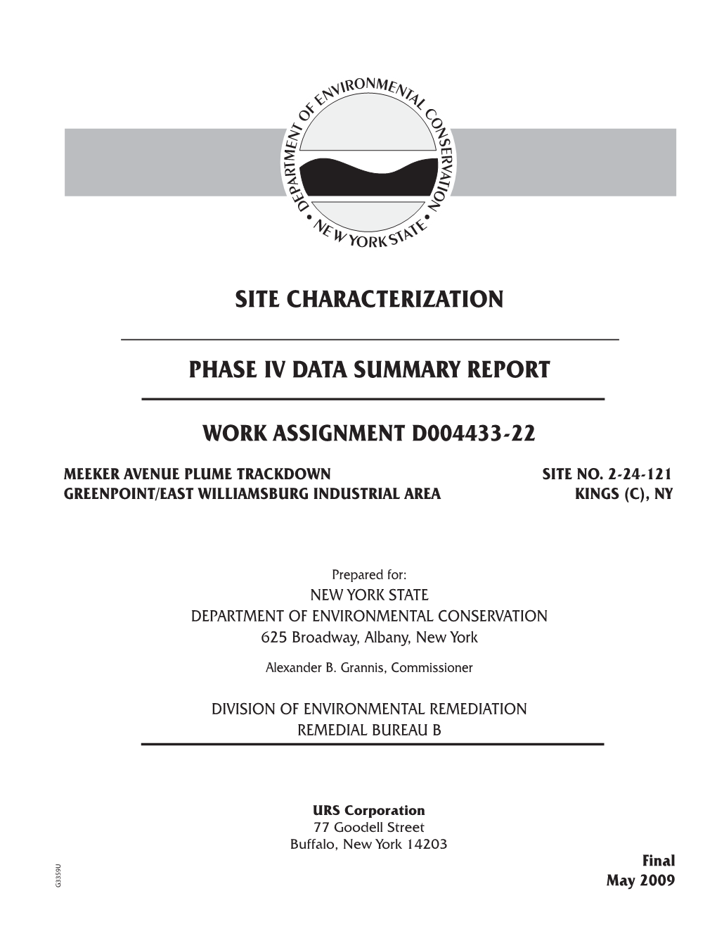 Site Characterization Phase Iv Data Summary Report