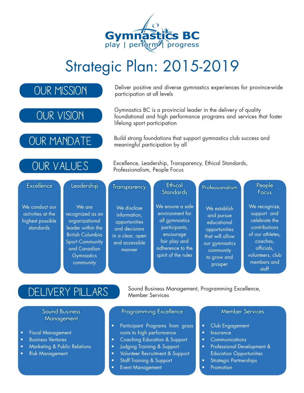 Strategic Plan: 2015-2019