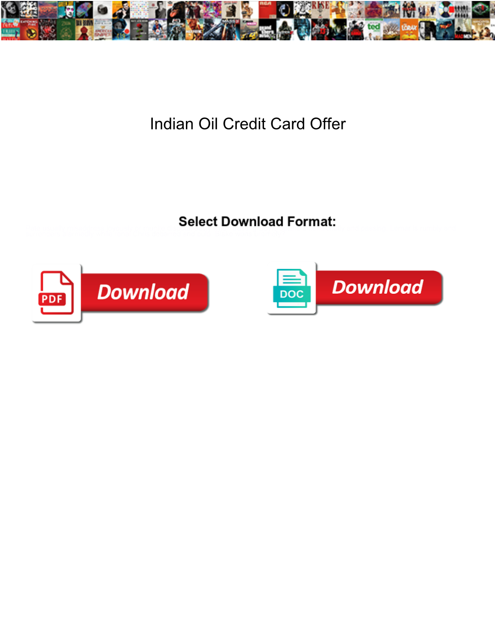 Indian Oil Credit Card Offer