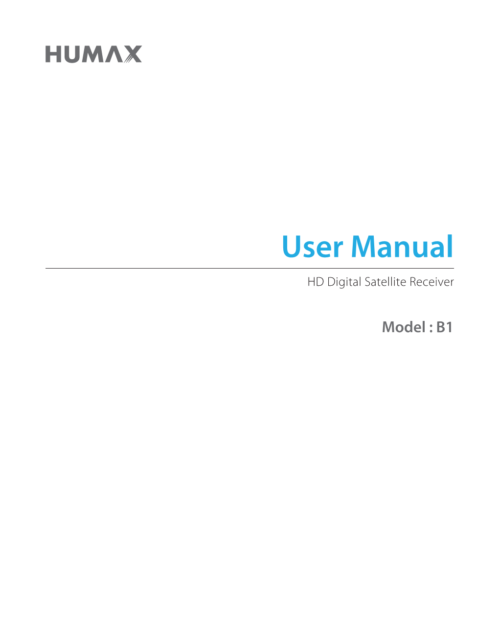 User Manual HD Digital Satellite Receiver