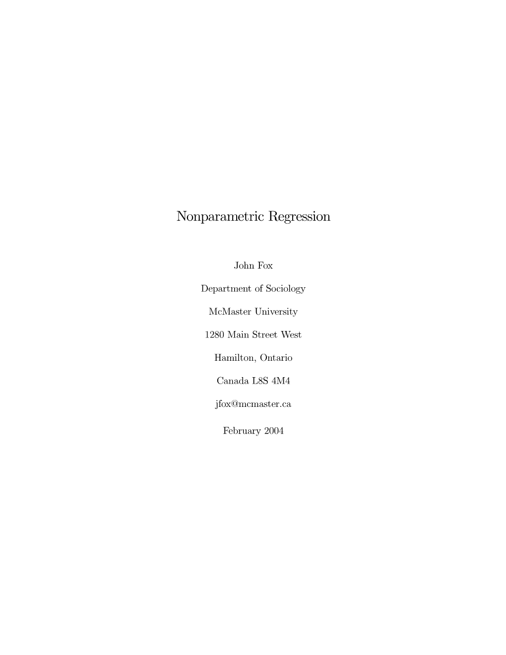 Nonparametric-Regression.Pdf