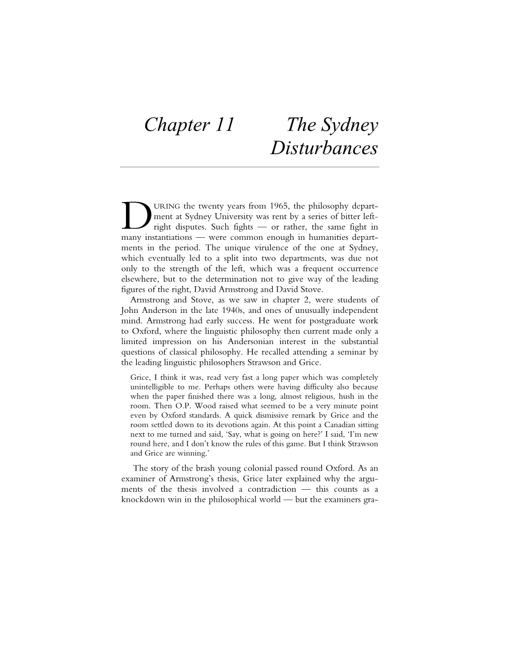 Chapter 11 the Sydney Disturbances