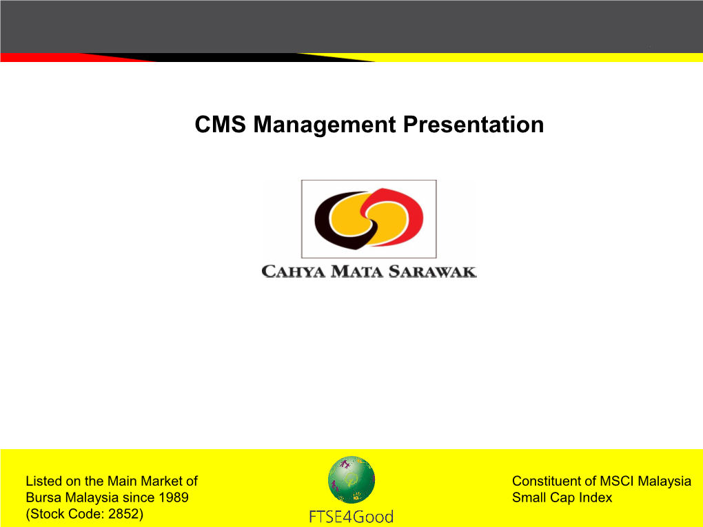 CMS Management Presentation