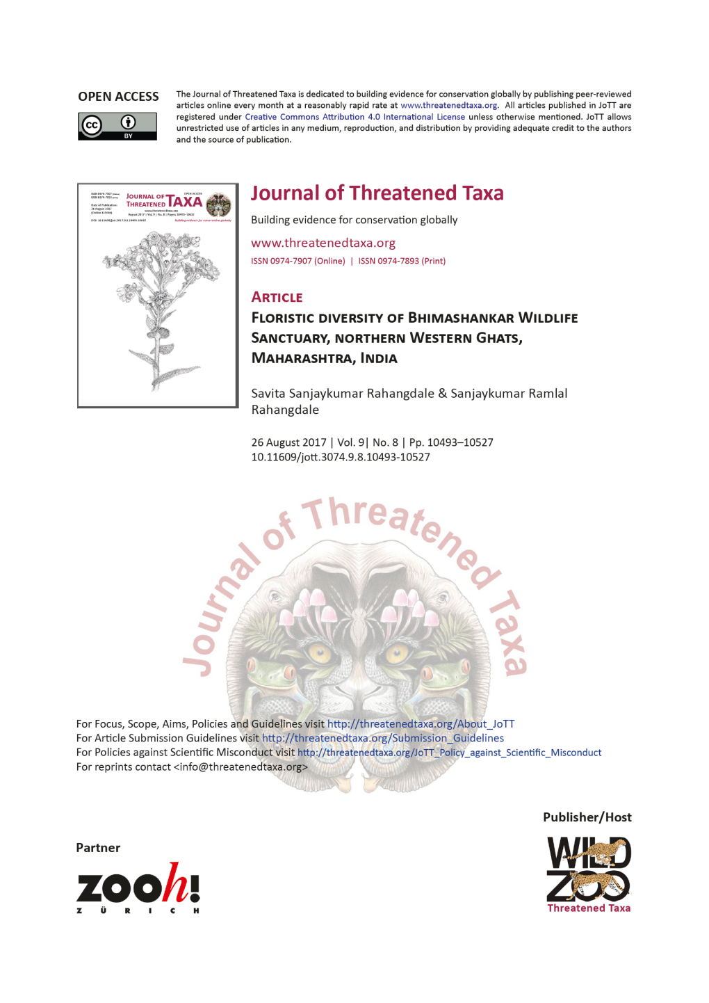 Journalofthreatenedtaxa