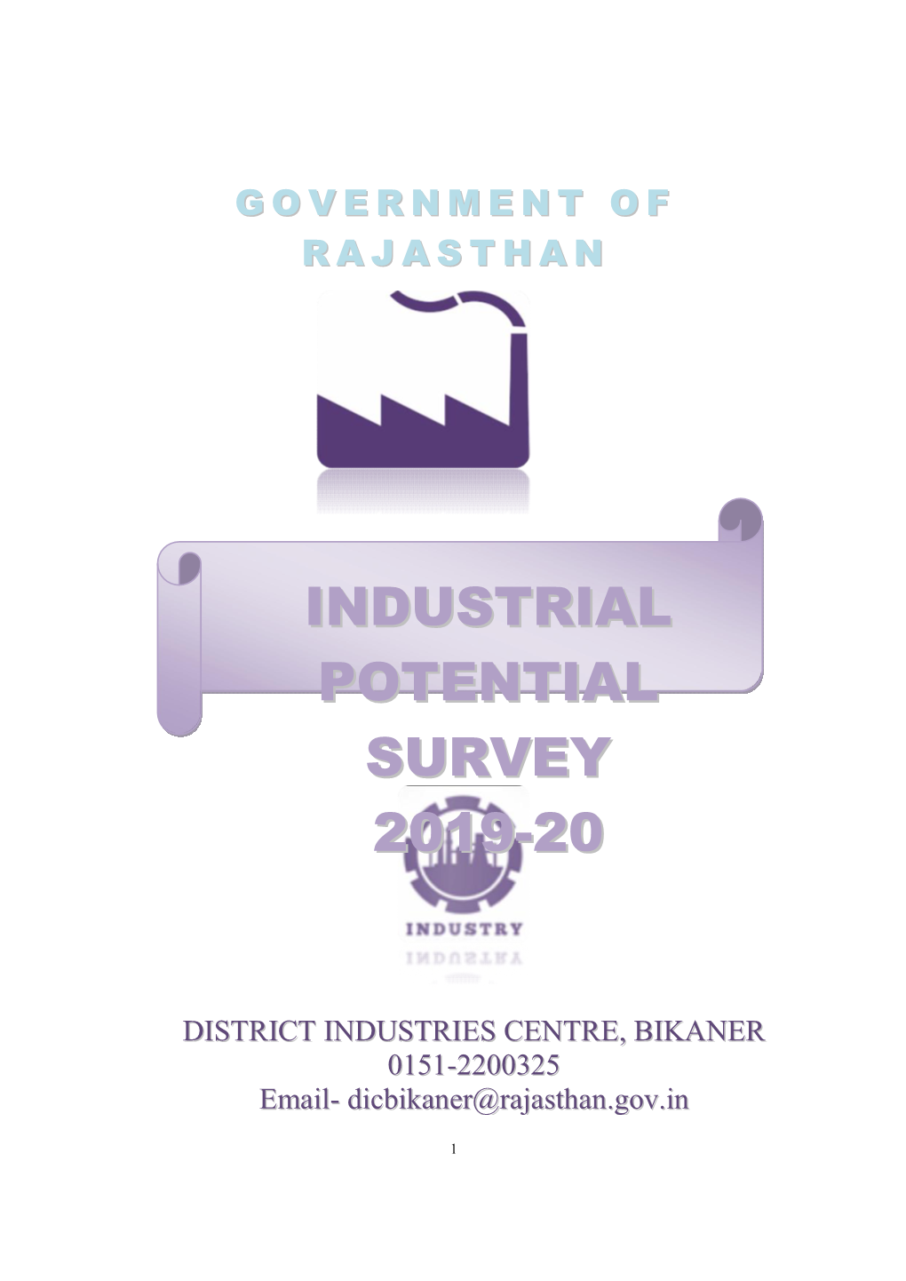 Industrial Potential Survey 2019-20