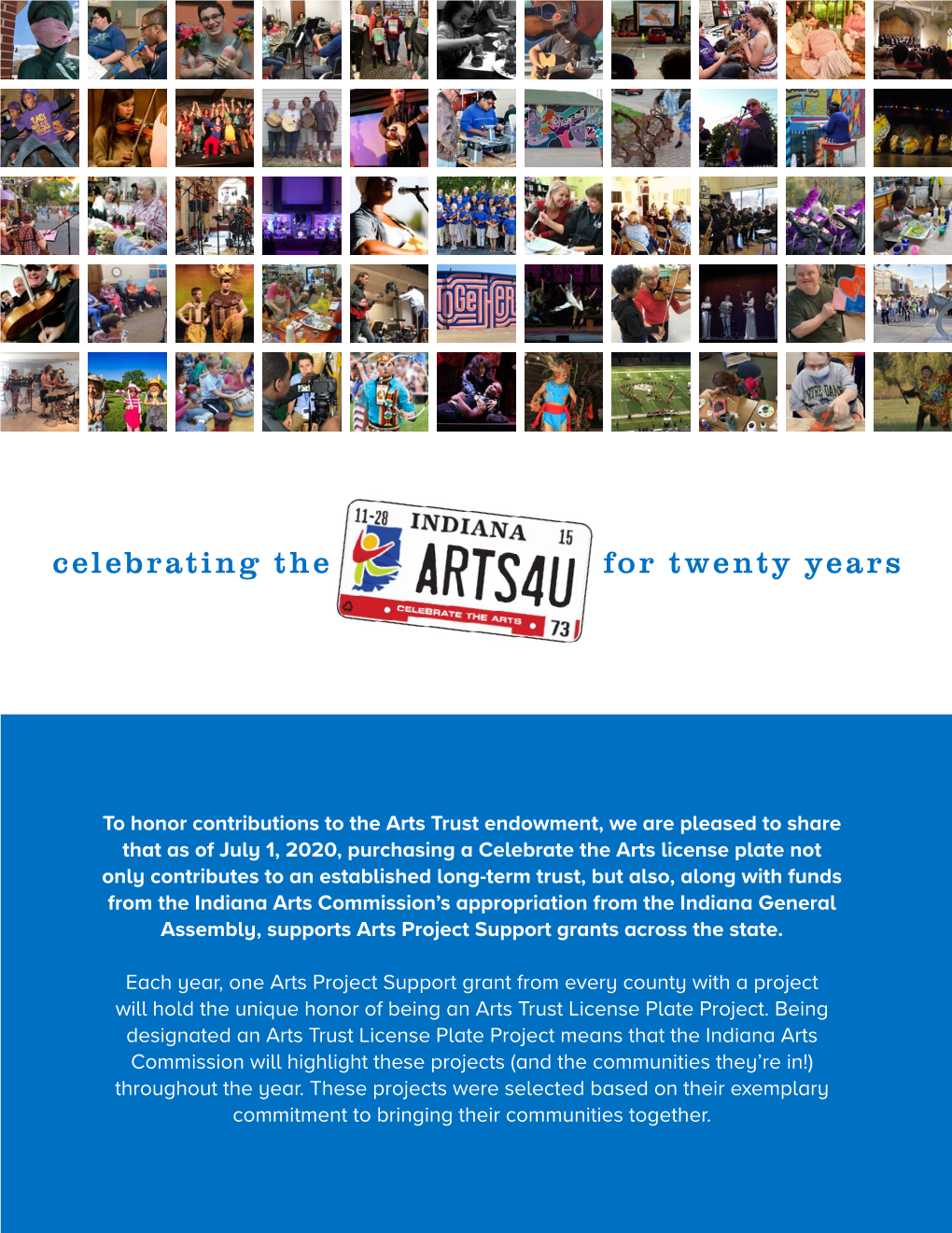 Explore Arts Trust License Plate Projects