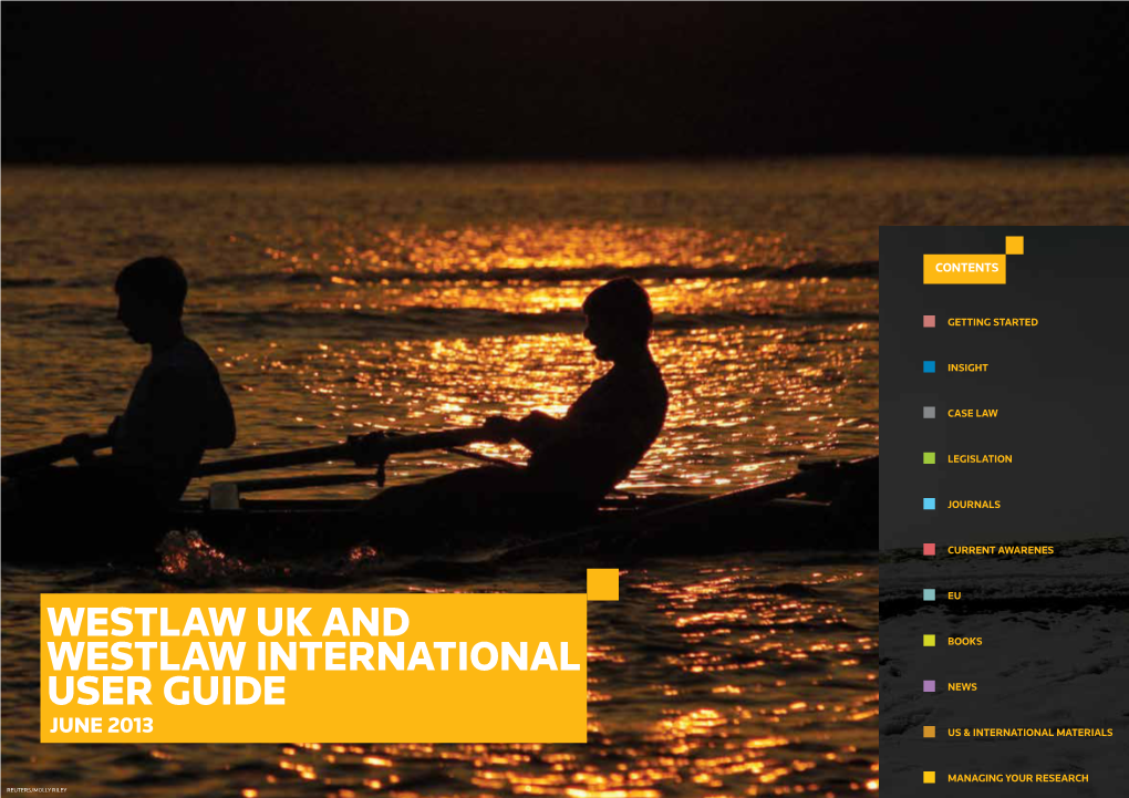 Westlaw UK and Westlaw International User Guide