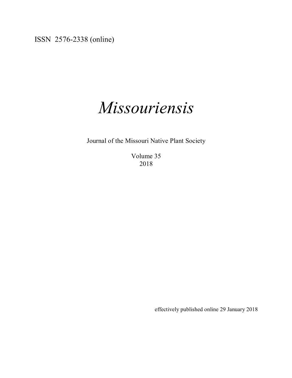 Missouriensis