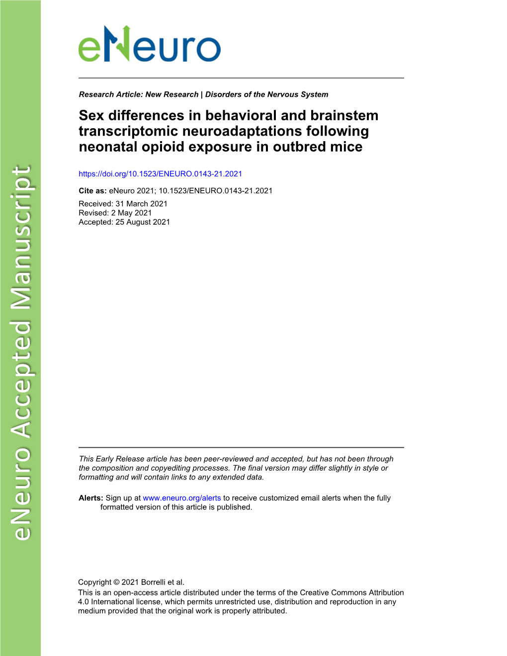 Sex Differences in Behavioral and Brainstem Transcriptomic