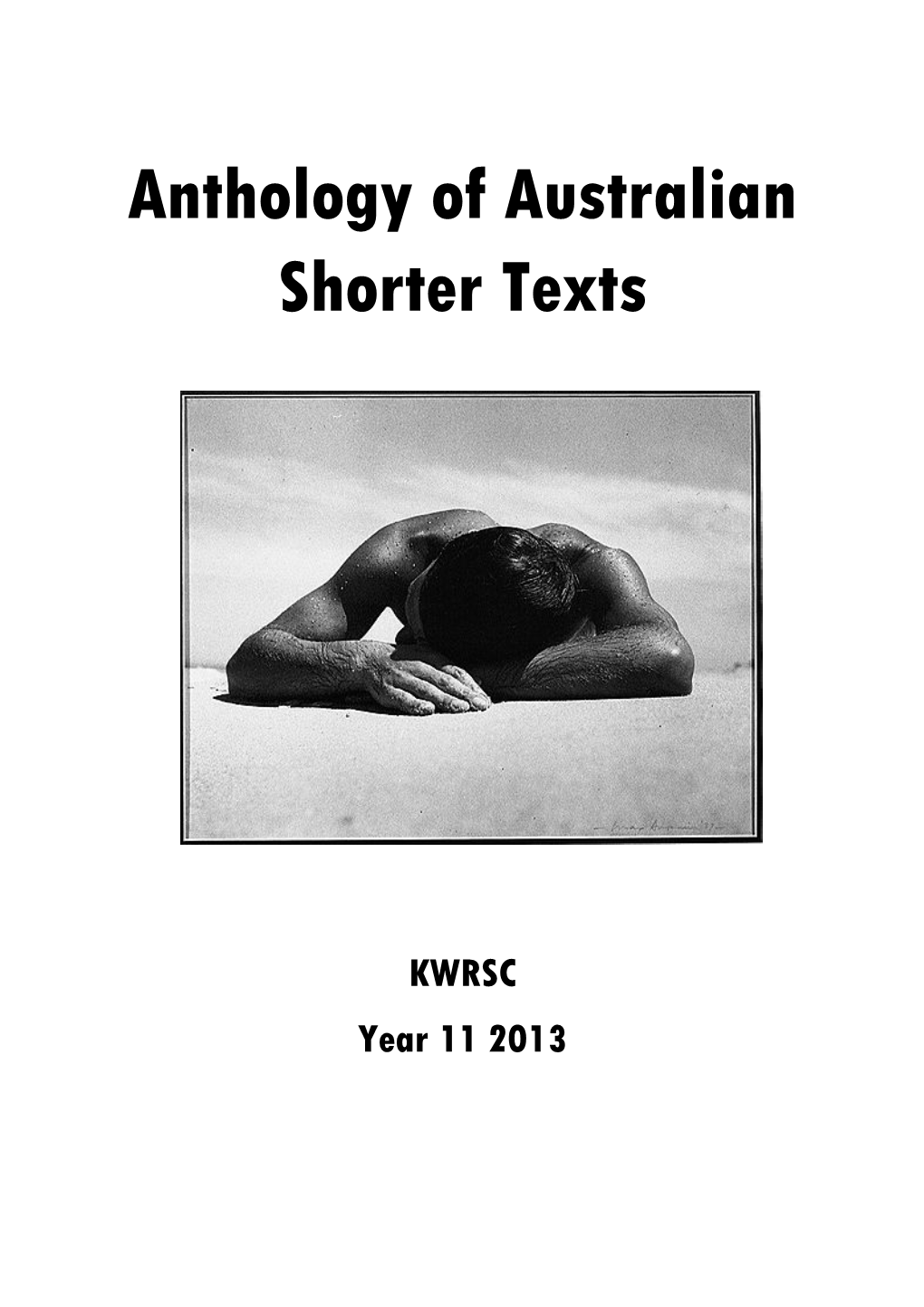 Anthology of Australian Shorter Texts