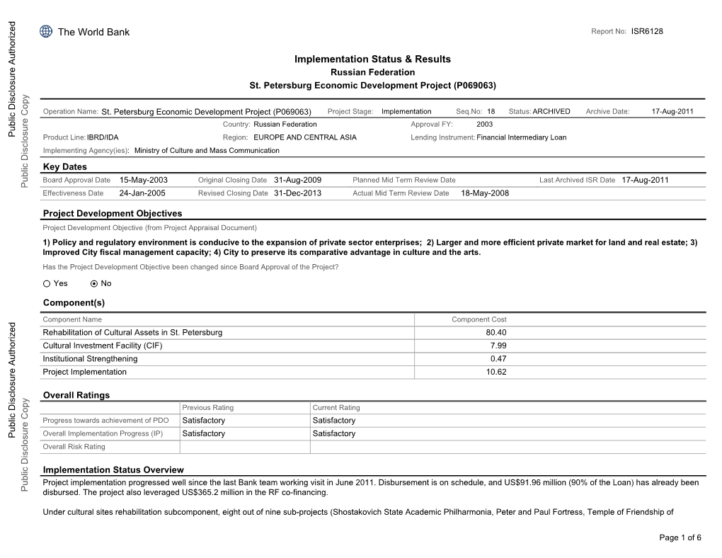 World Bank Document