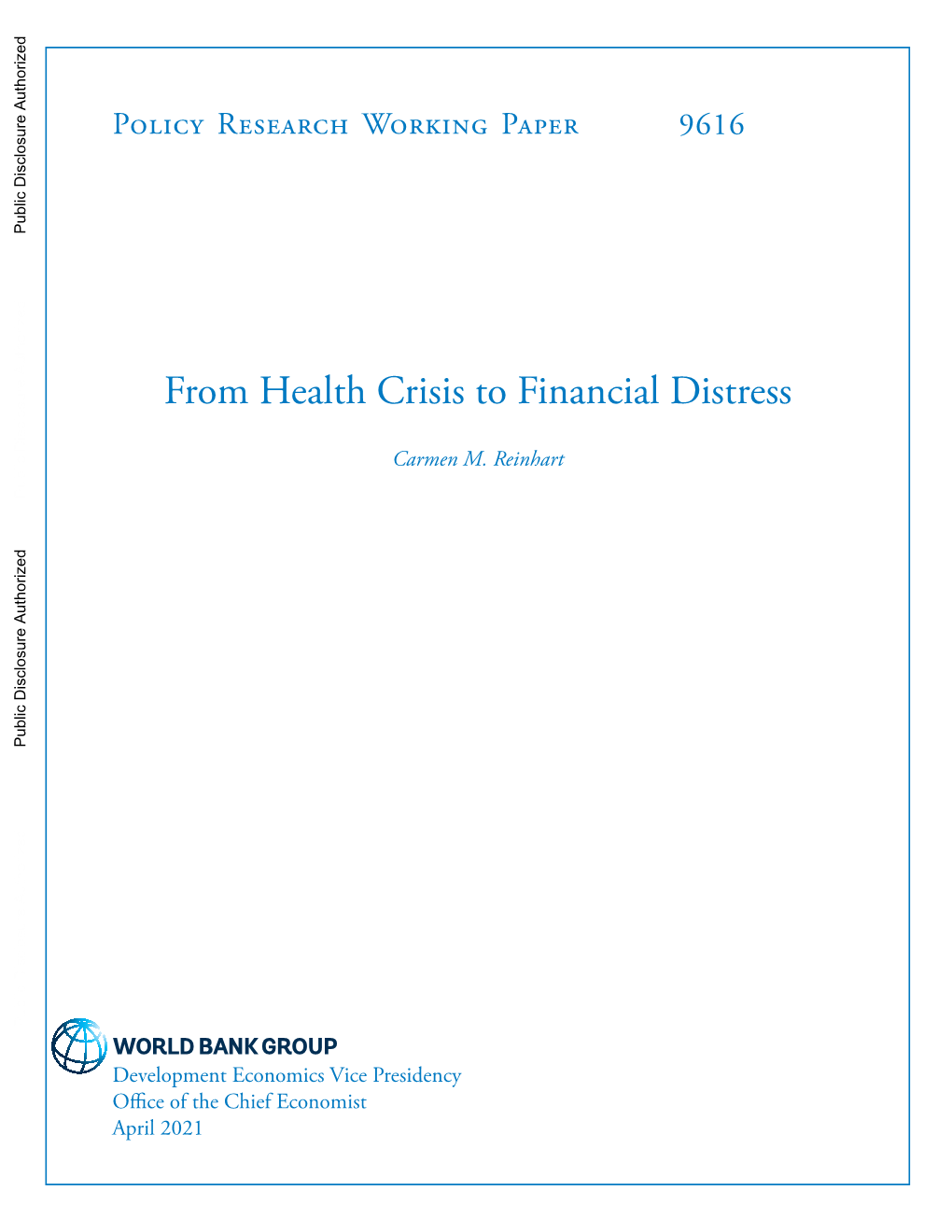 From Health Crisis to Financial Distress
