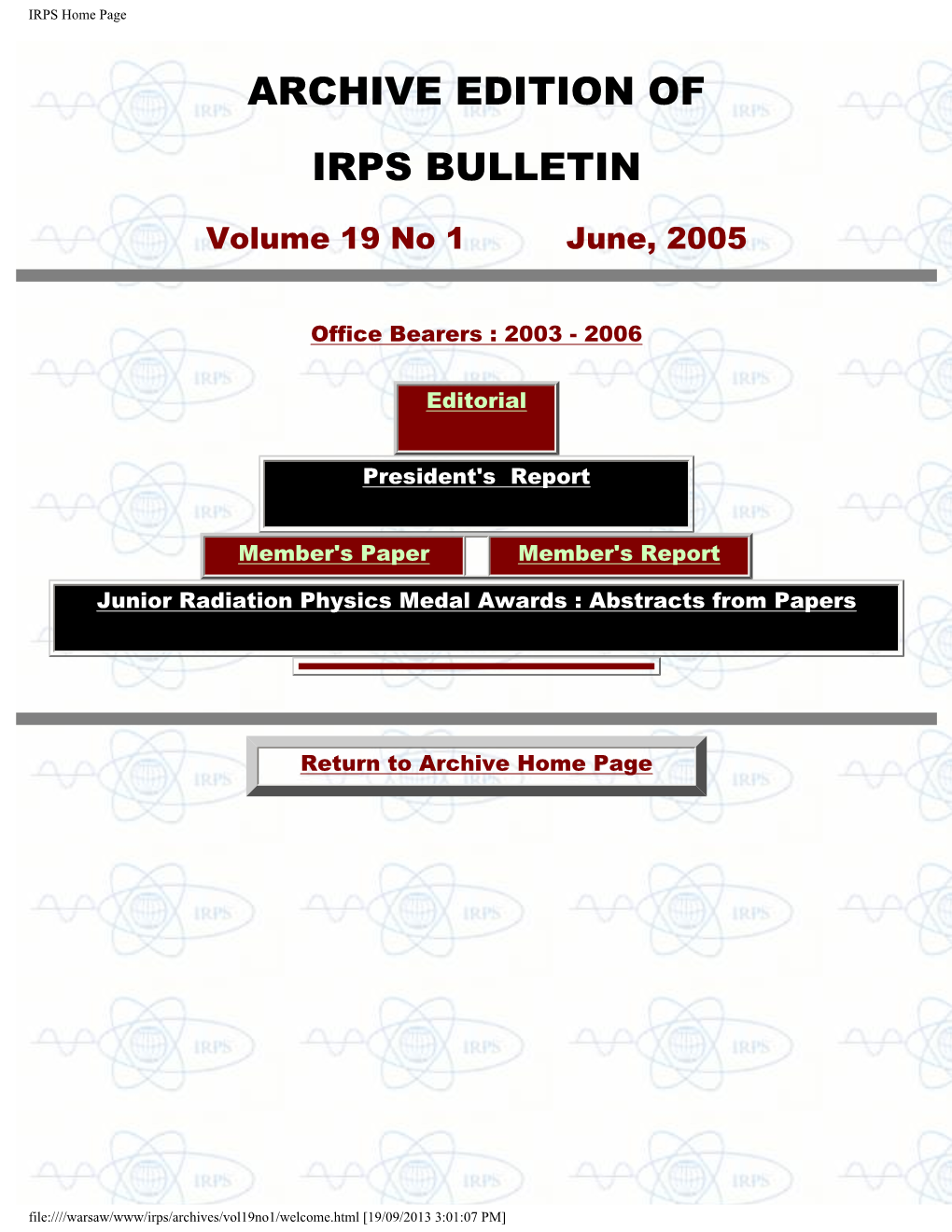 IRPS Home Page