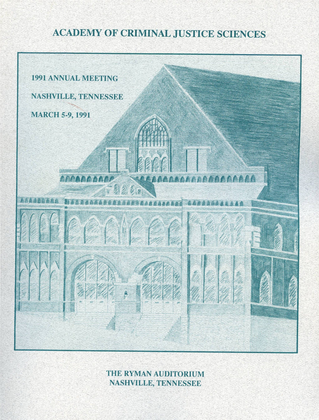 1991 Annual Meeting Program