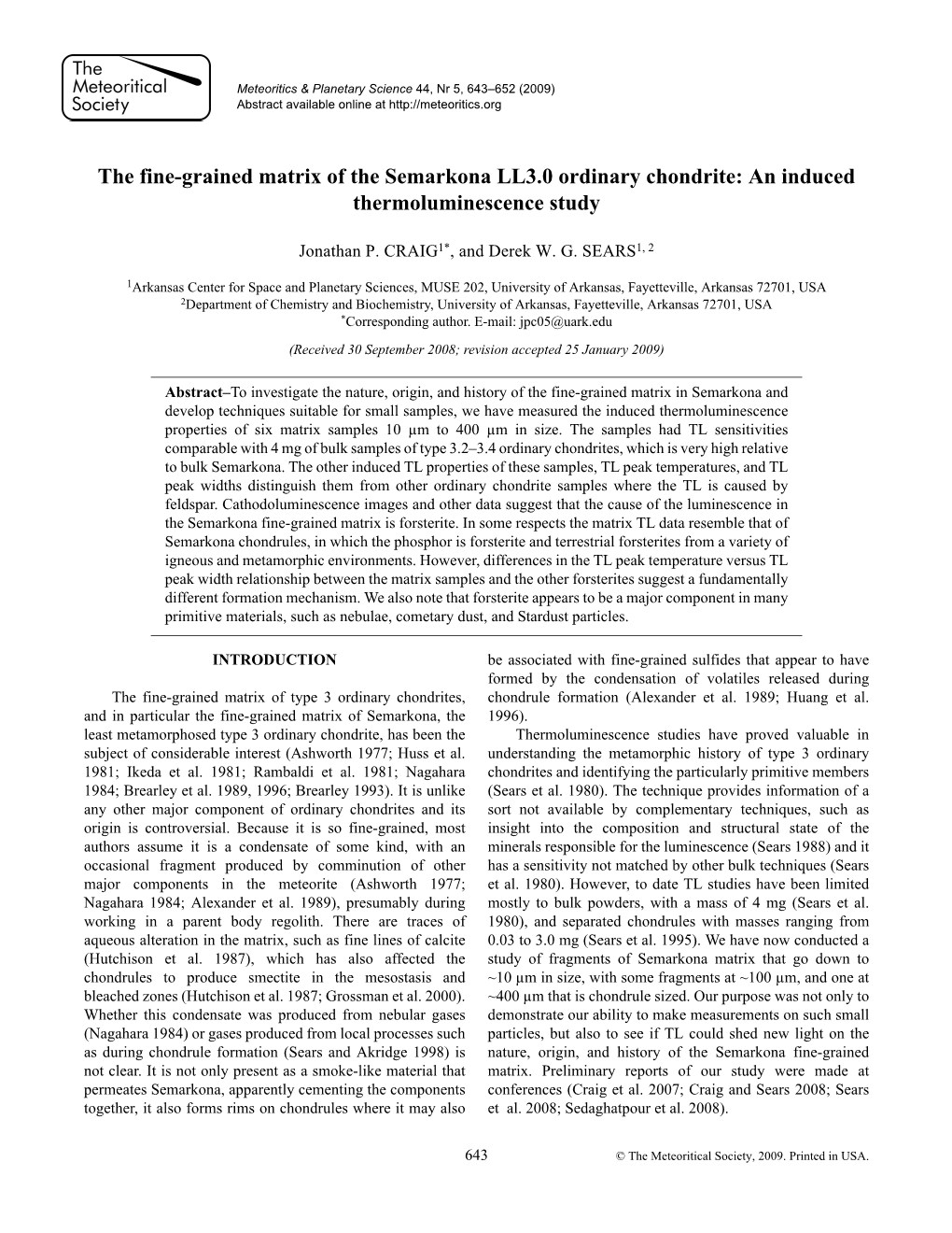 The Fine-Grained Matrix of the Semarkona LL3.0 Ordinary Chondrite: an Induced Thermoluminescence Study