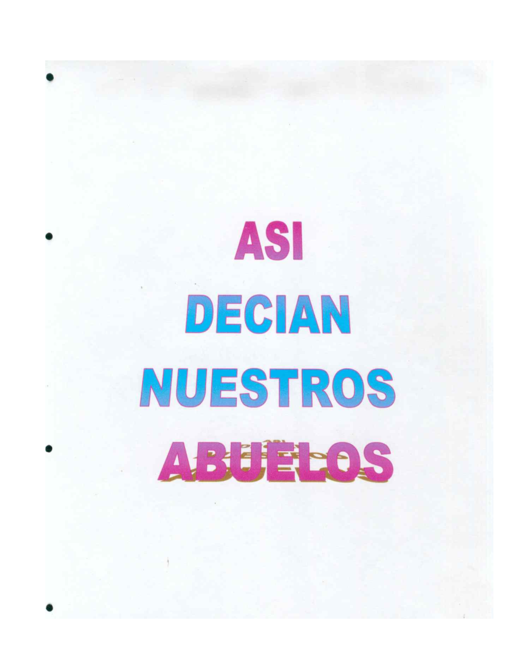 Asi Decian Nuestros Abuelos.Pdf