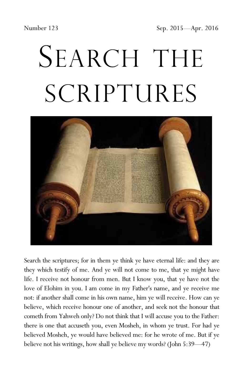 Search the Scriptures