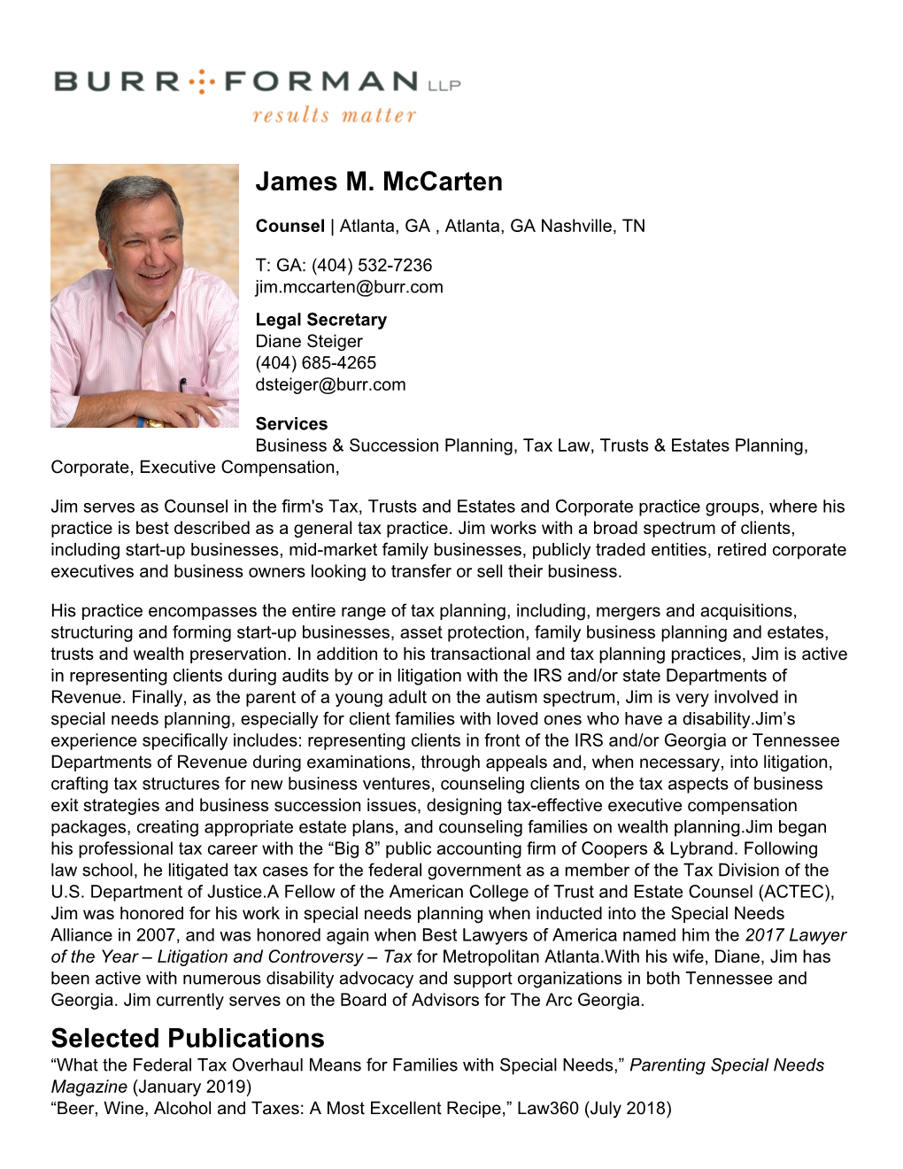 James M. Mccarten