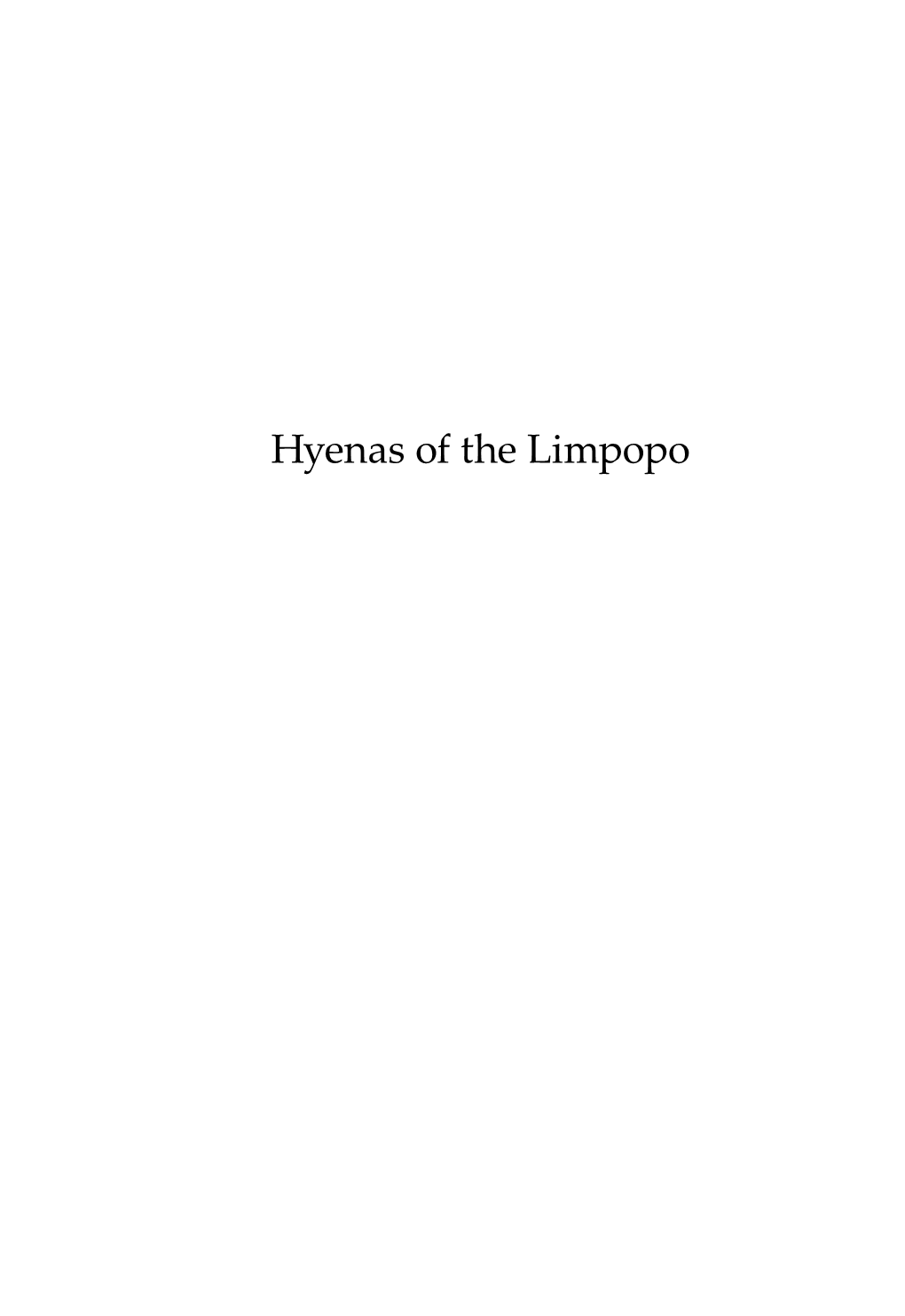 Hyenas of the Limpopo