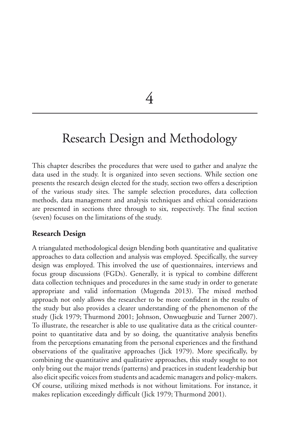 Research Design and Methodology