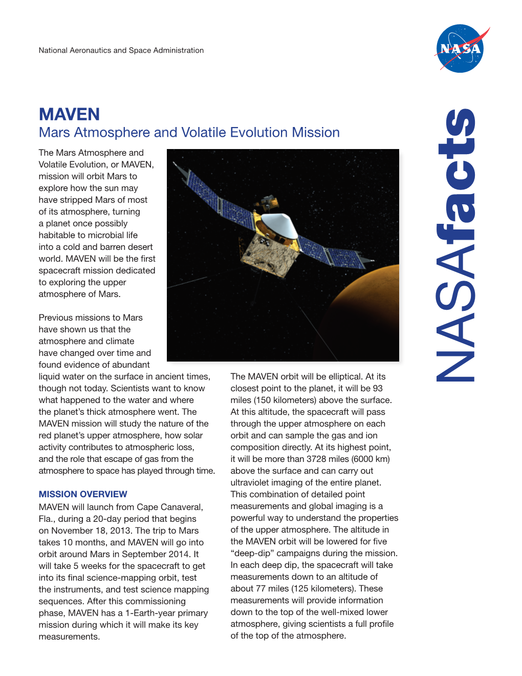 Mission Fact Sheet