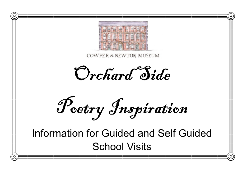 Information for Guided and Self Guided School Visits