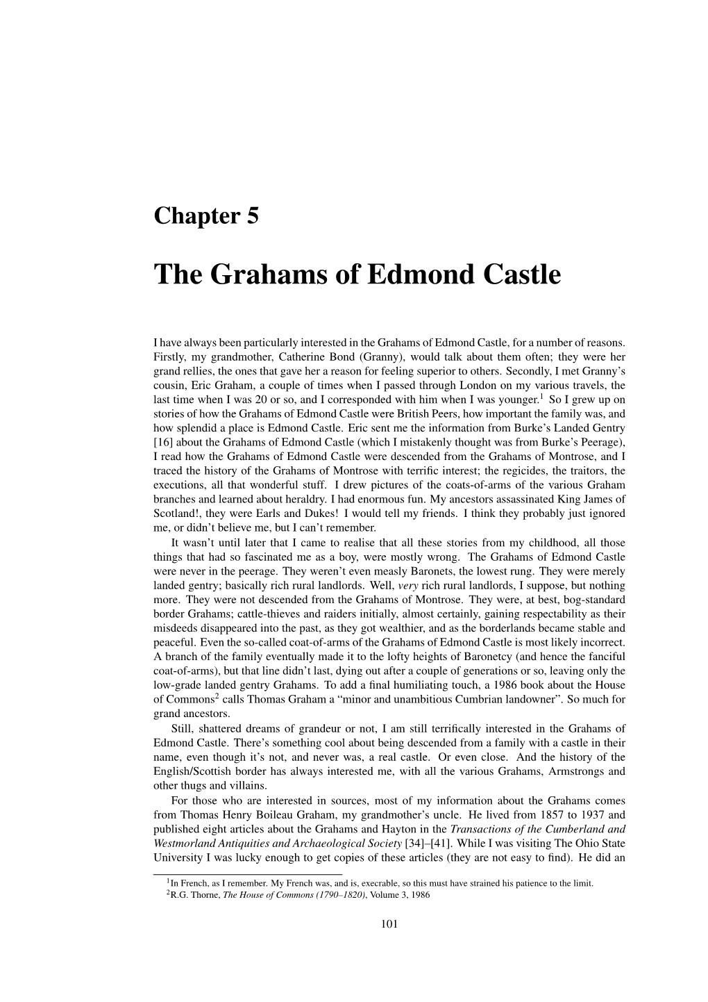The Grahams of Edmond Castle