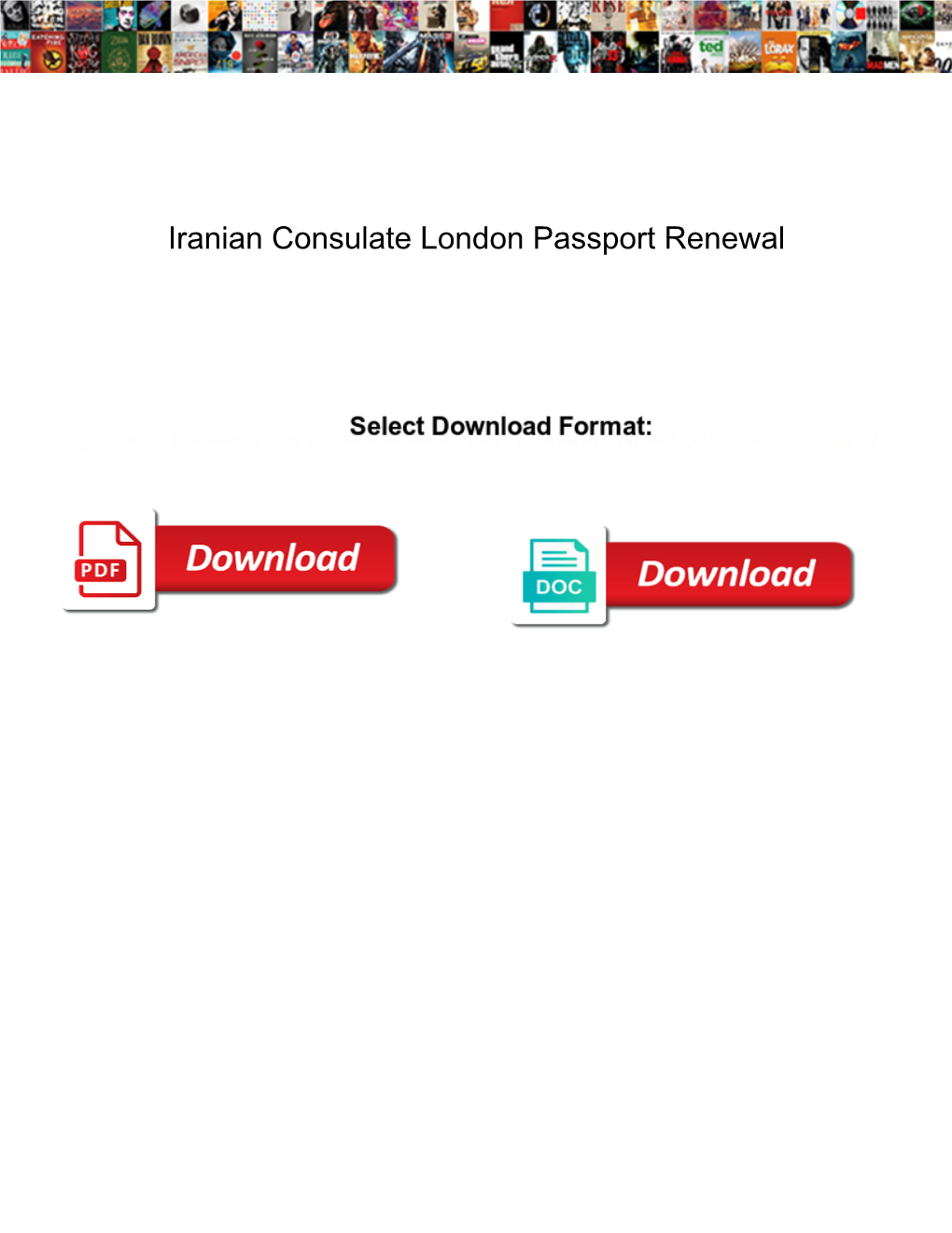 Iranian Consulate London Passport Renewal