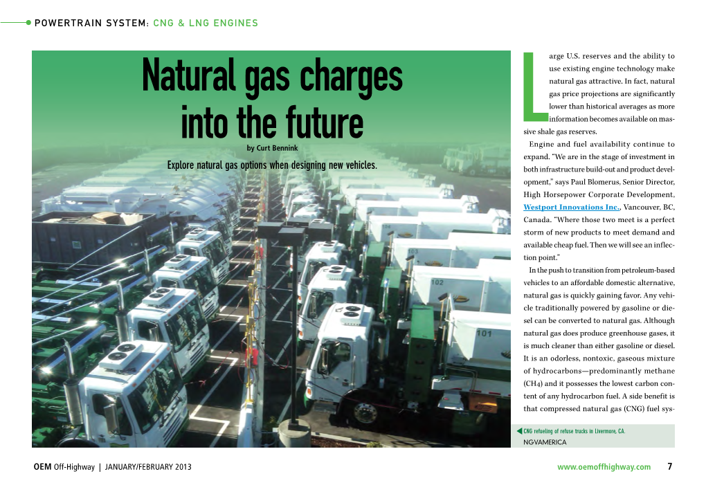 Natural Gas Charges Into the Future