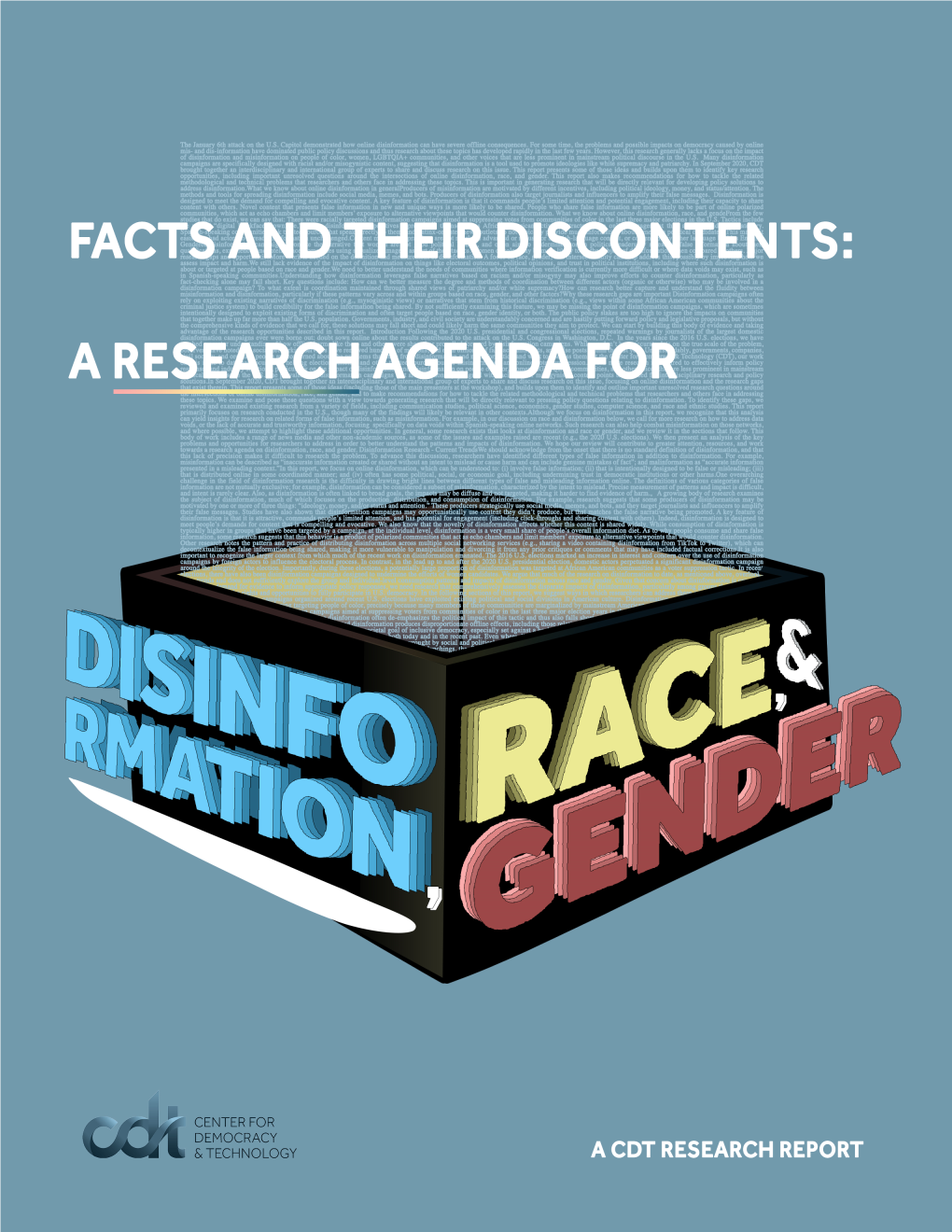 A Research Agenda for Online Disinformation, Race, and Gender