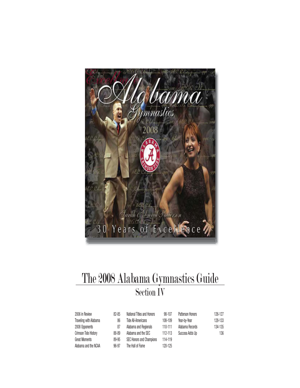 The 2008 Alabama Gymnastics Guide Section IV