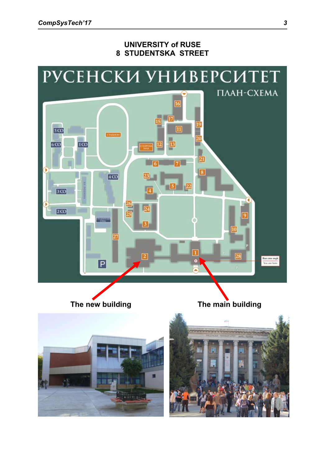 UNIVERSITY of RUSE 8 STUDENTSKA STREET the New