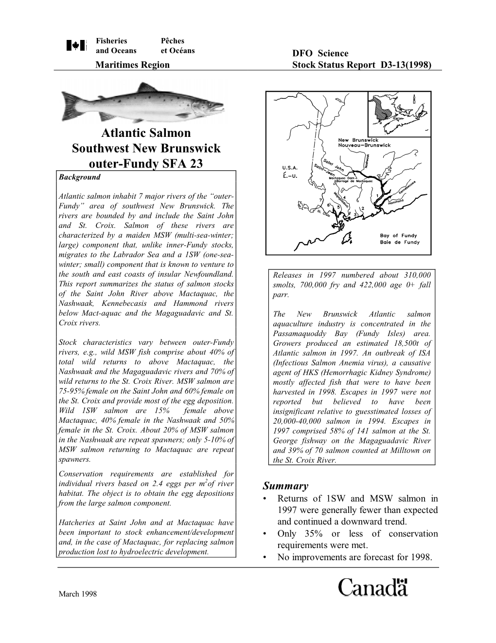 Atlantic Salmon SFA 23