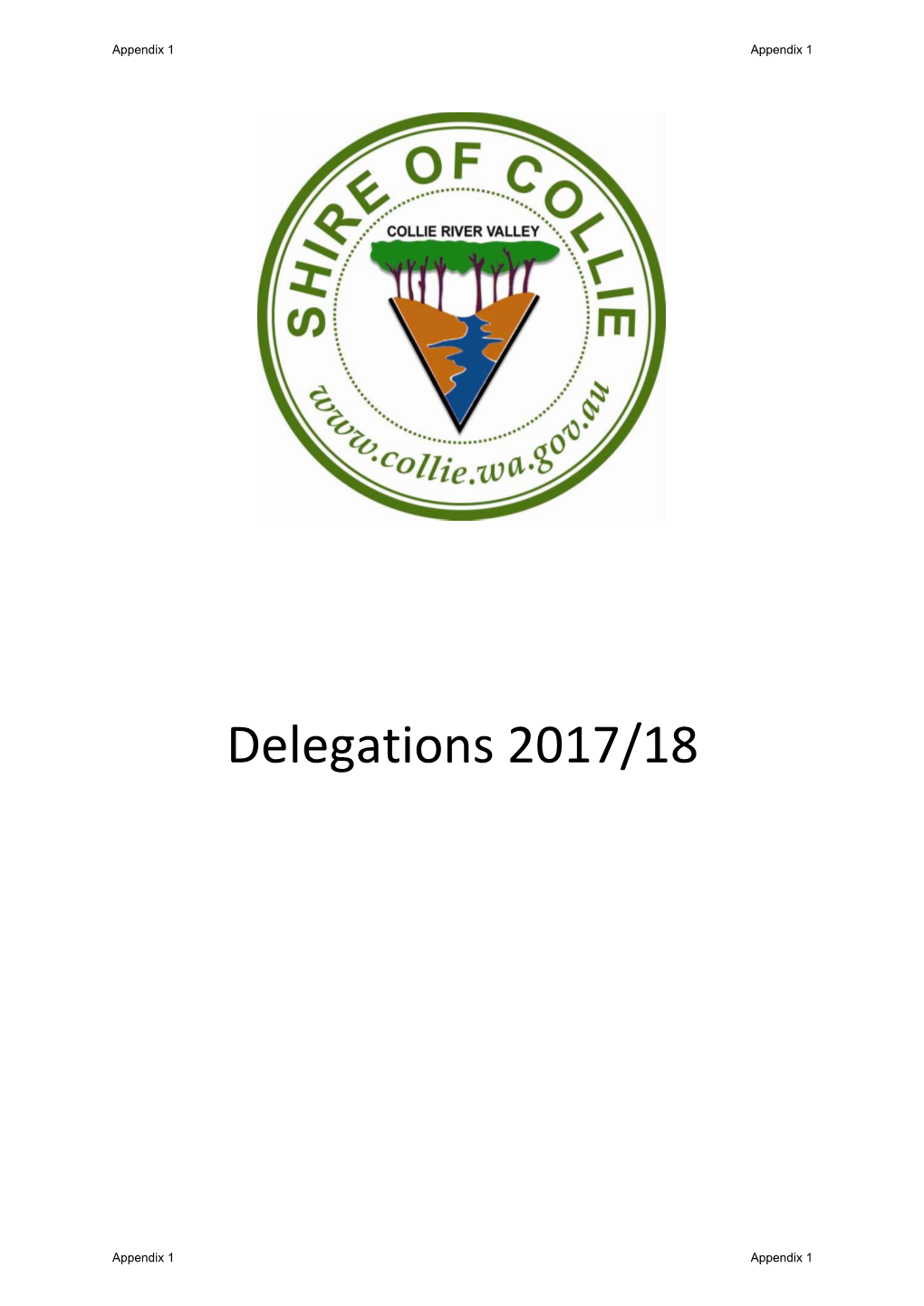 Delegations 2017/18