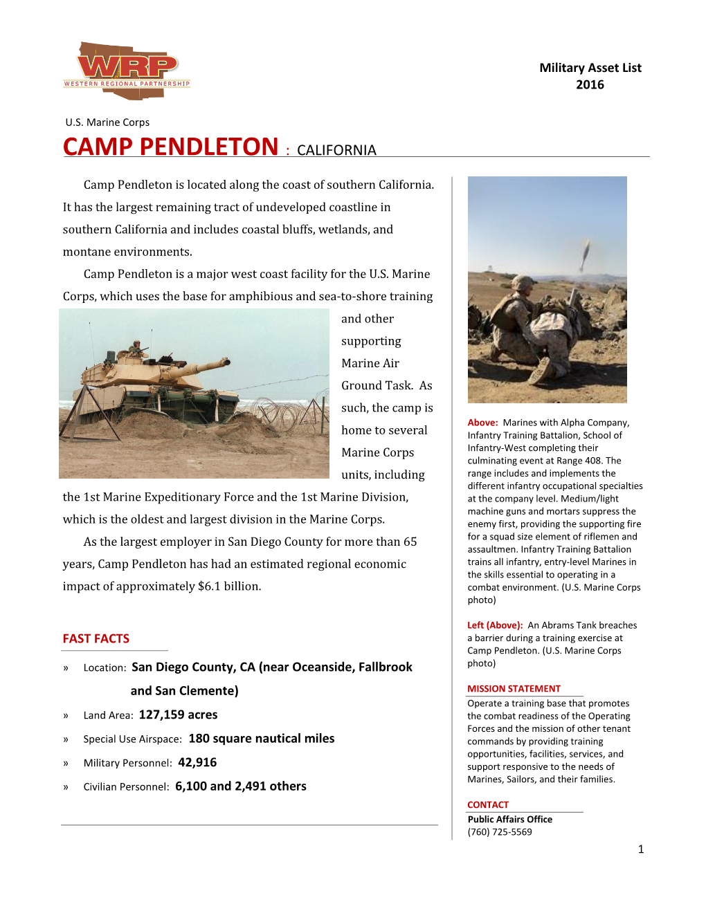 Camp Pendleton : California