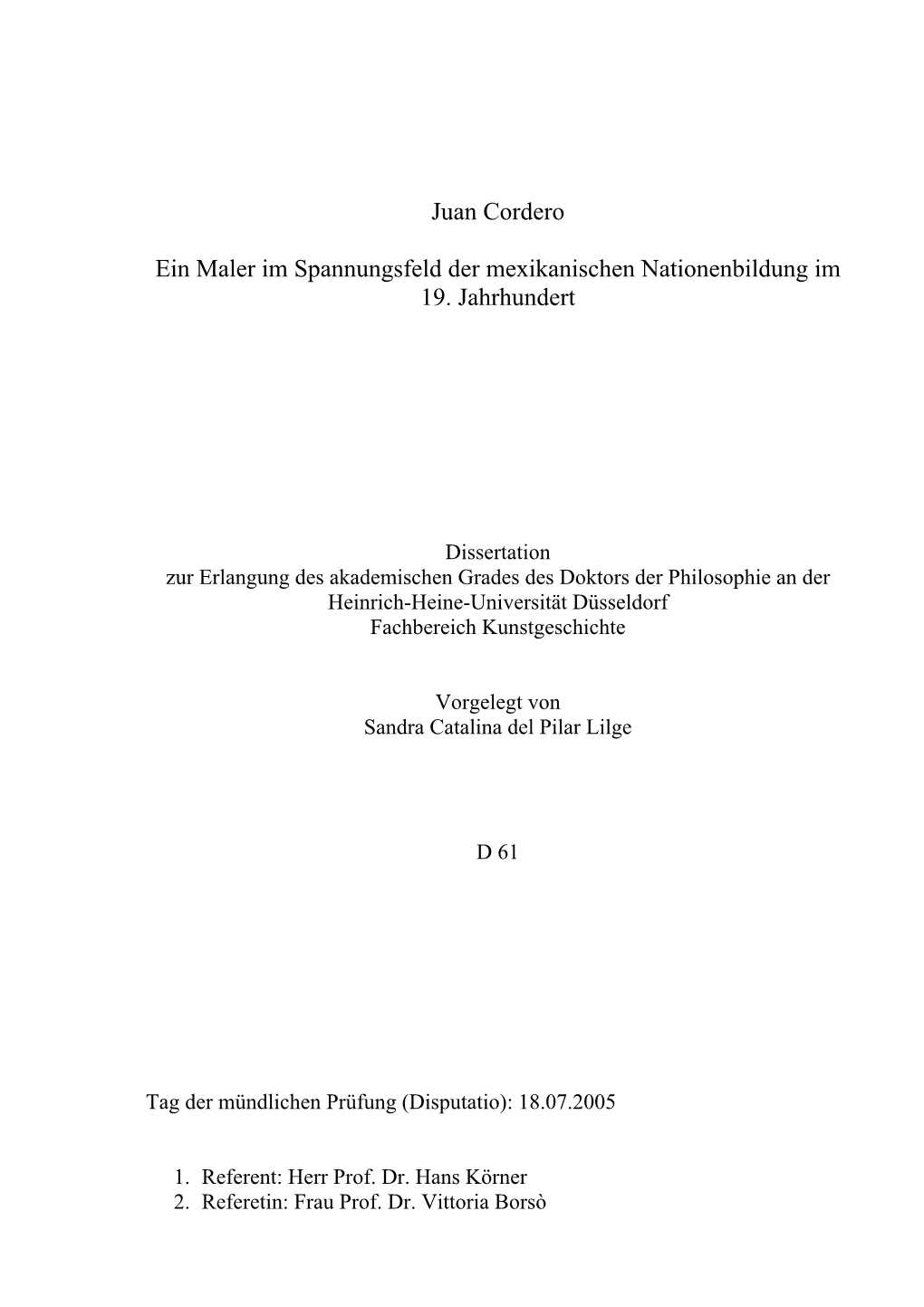 Juan Cordero Ein Maler Im Spannungsfeld Der Mexikanischen Nationenbildung Im 19. Jahrhundert