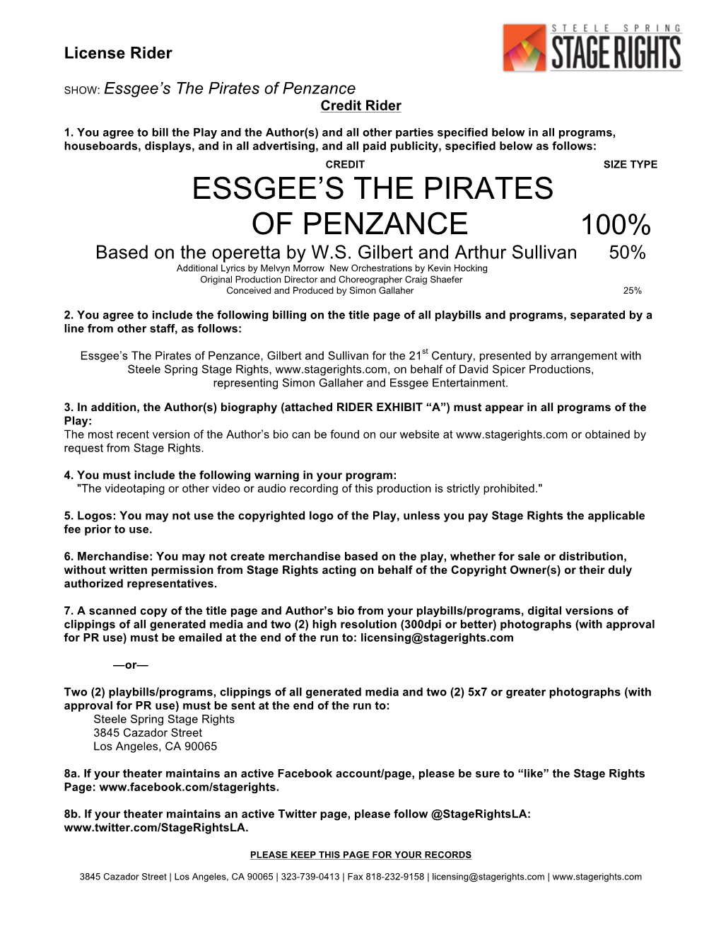 Essgee's the Pirates of Penzance