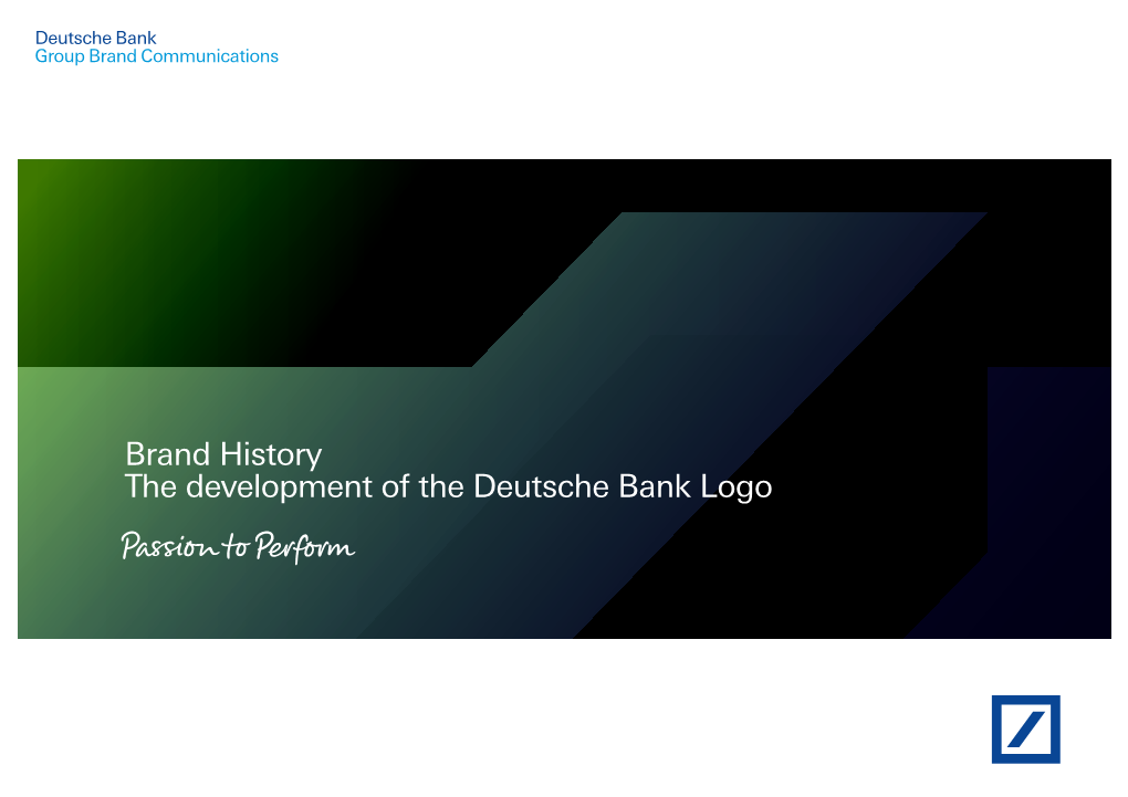Brand History the Development of the Deutsche Bank Logo Brand History