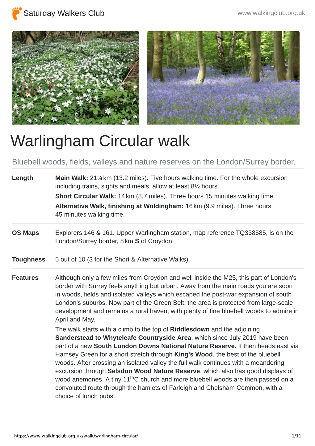 Warlingham Circular Walk