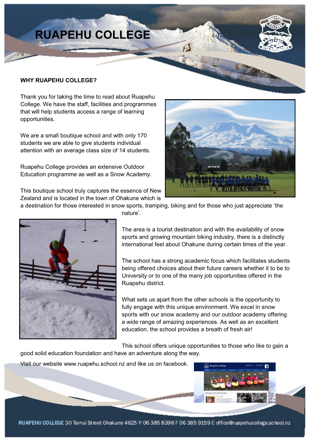 Ruapehu College