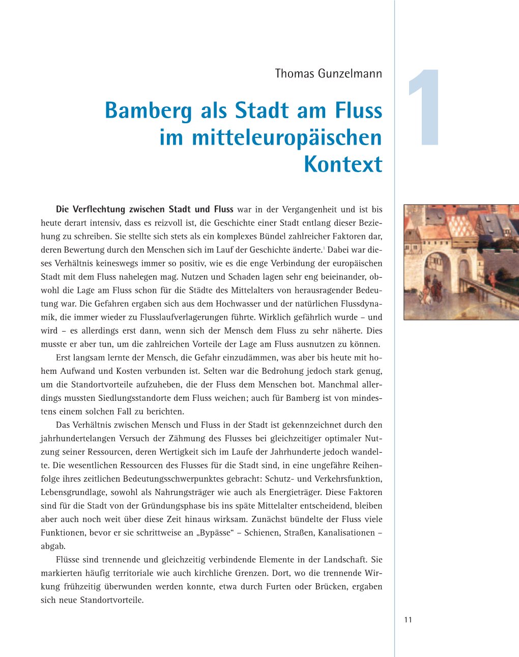 Bamberg Als Stadt Am Fluss Im Mitteleuropäischen Kontext KAPITEL 1